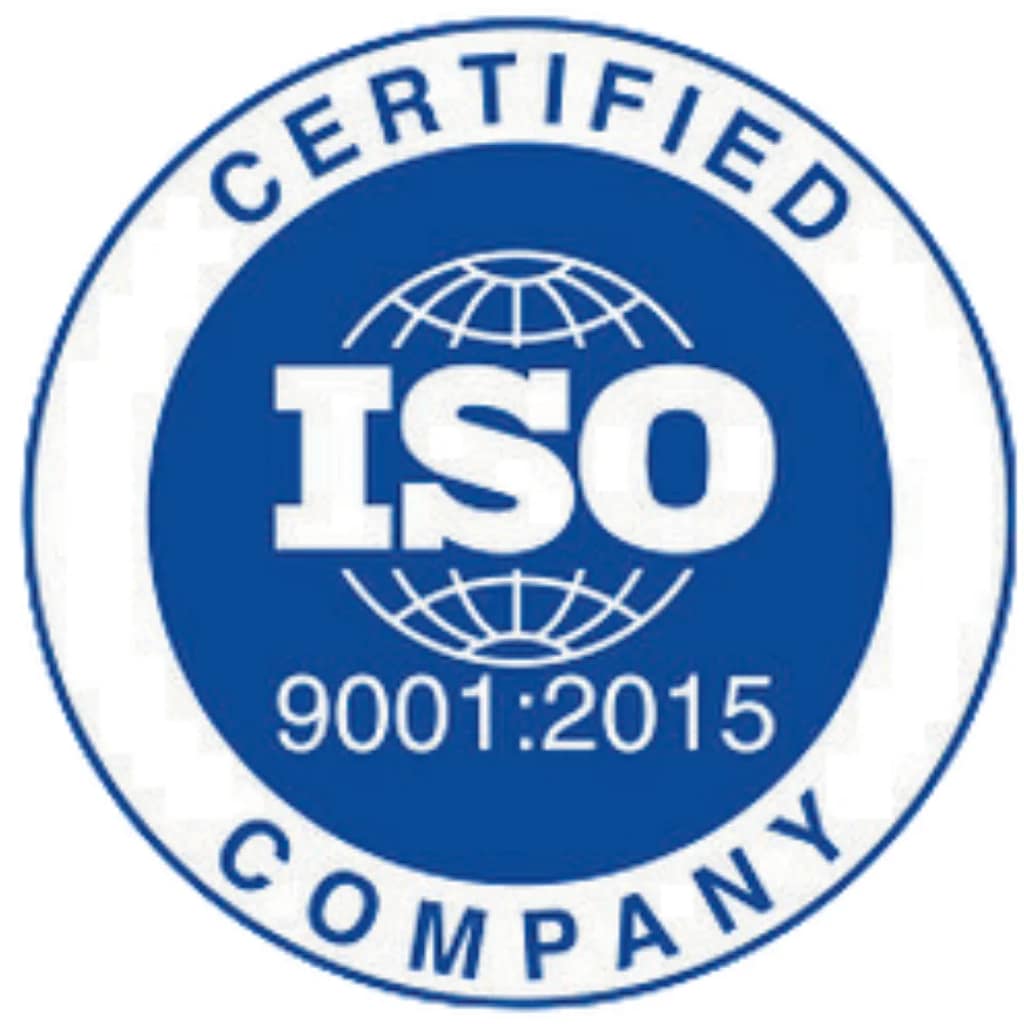 ISO 9001:2015 certified company
